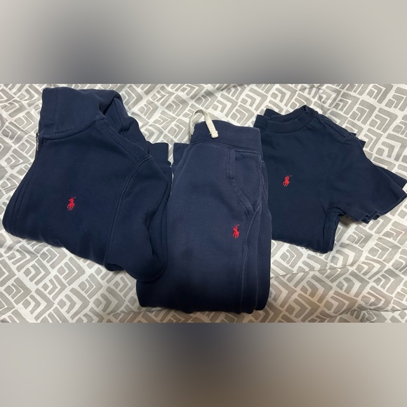 Ralph Lauren Boys T-Shirt and Joggers Set in Navy